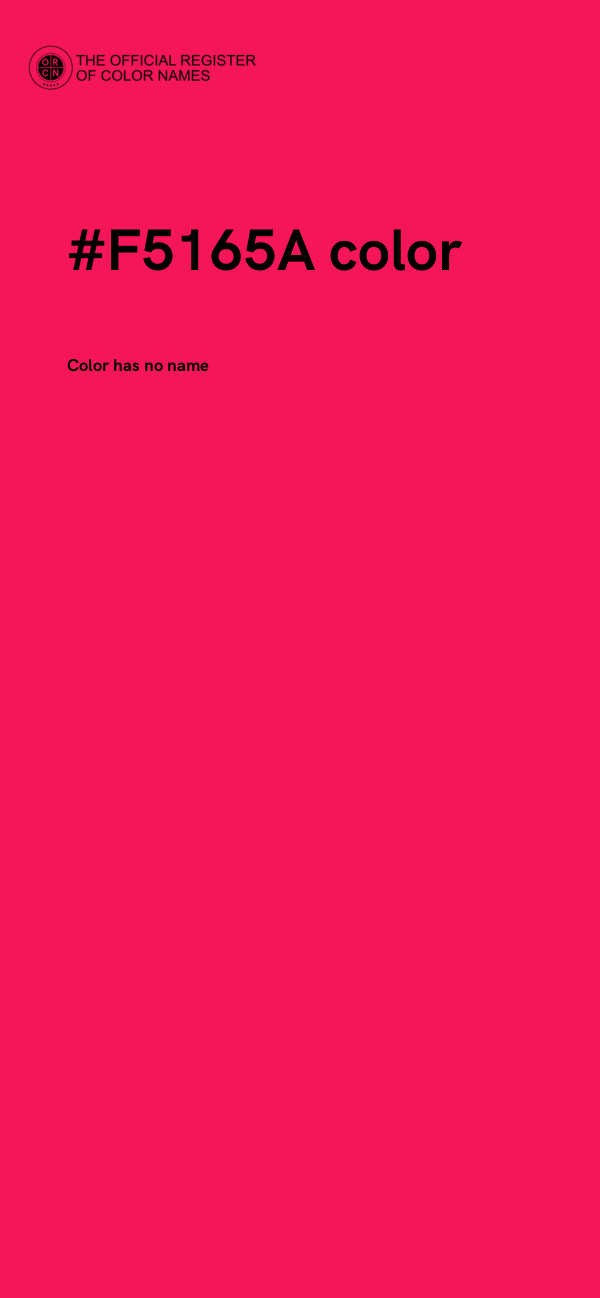 #F5165A color image