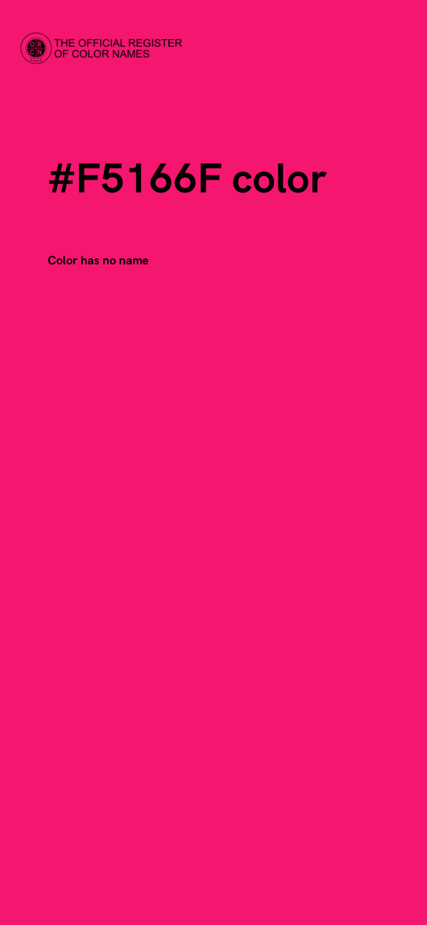#F5166F color image