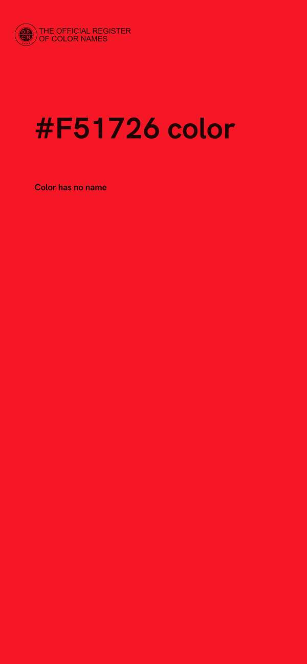 #F51726 color image