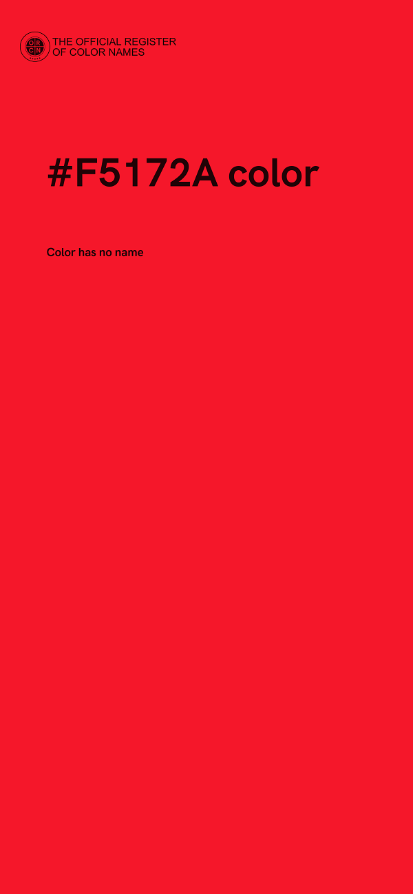 #F5172A color image