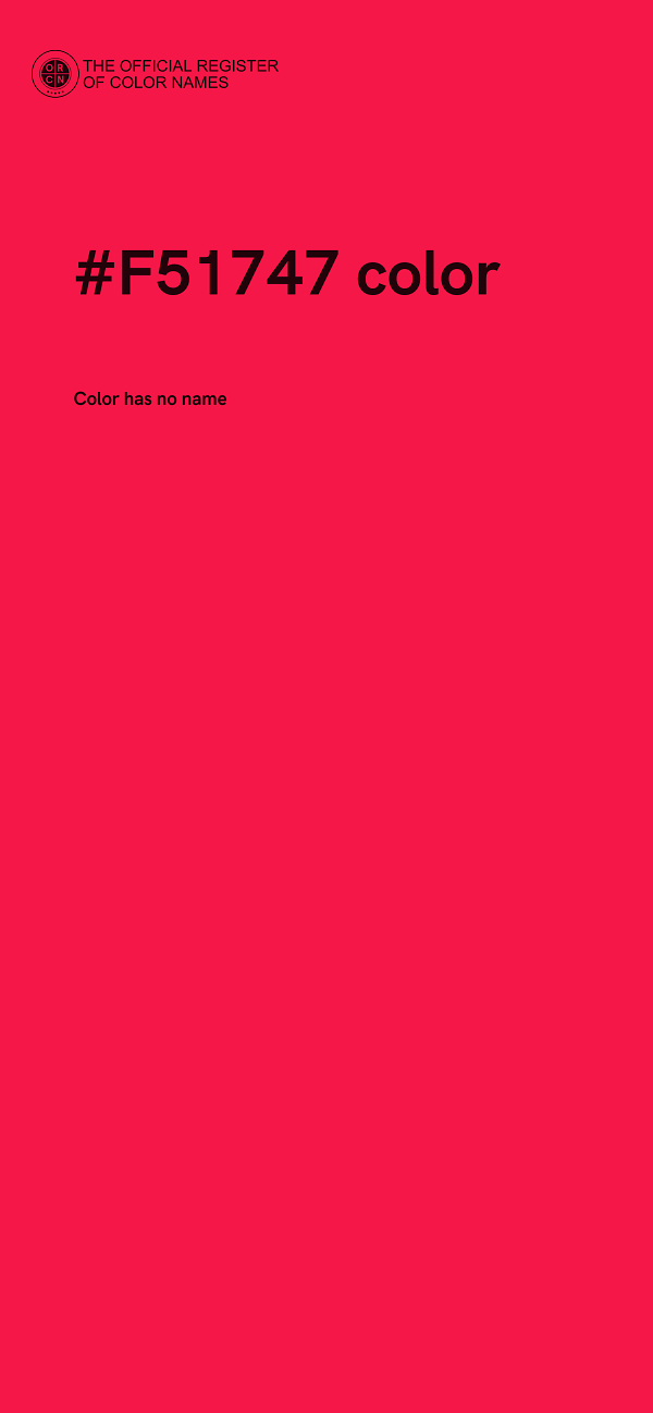 #F51747 color image