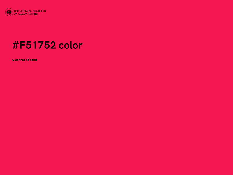#F51752 color image
