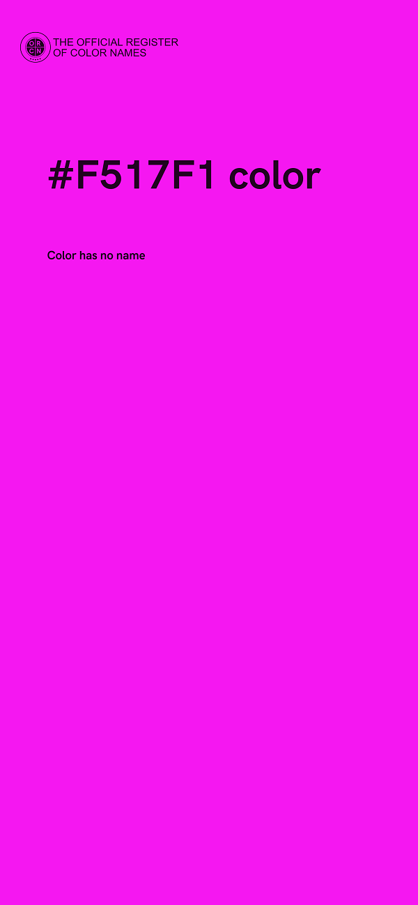 #F517F1 color image