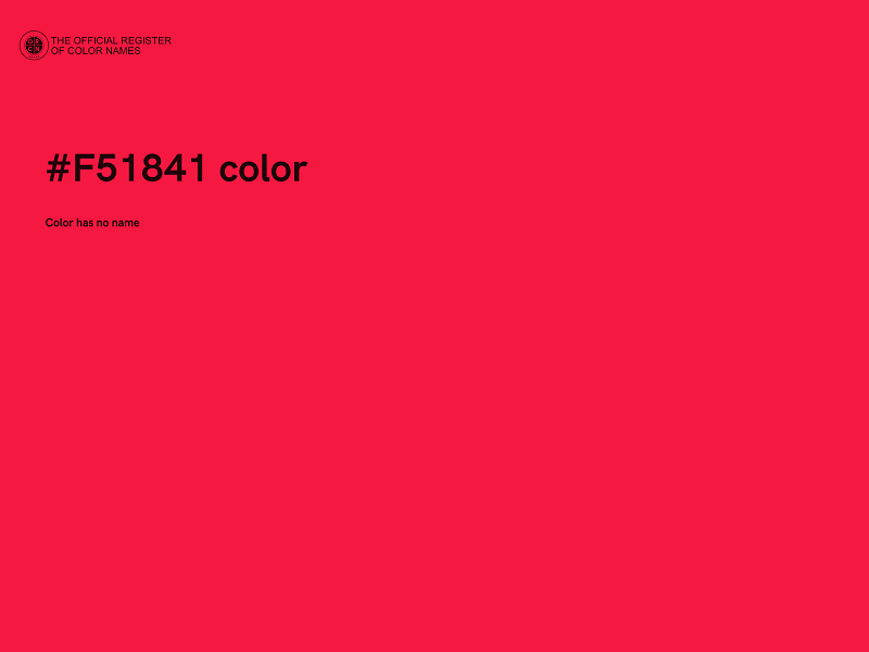 #F51841 color image