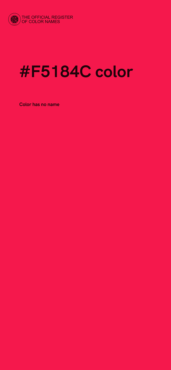 #F5184C color image