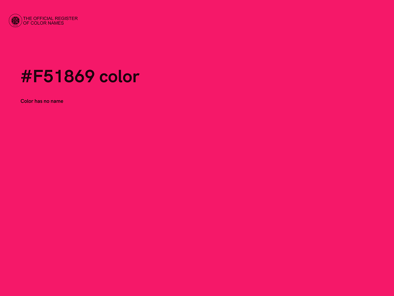 #F51869 color image