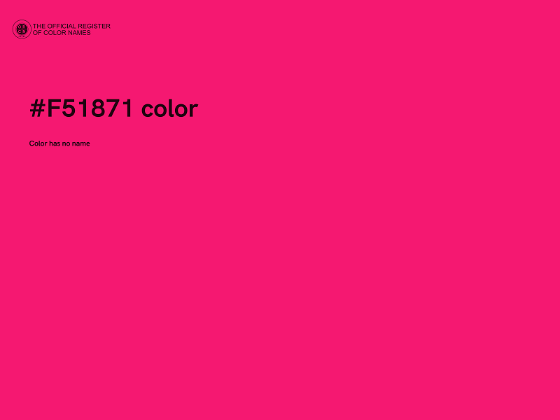 #F51871 color image