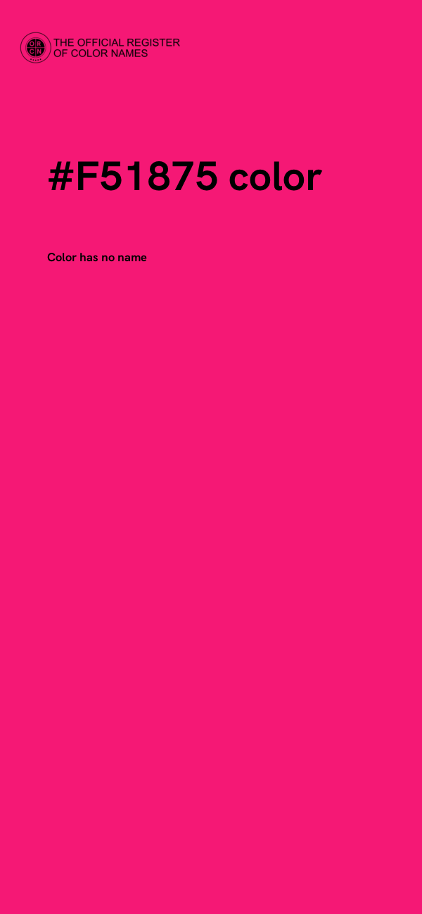 #F51875 color image