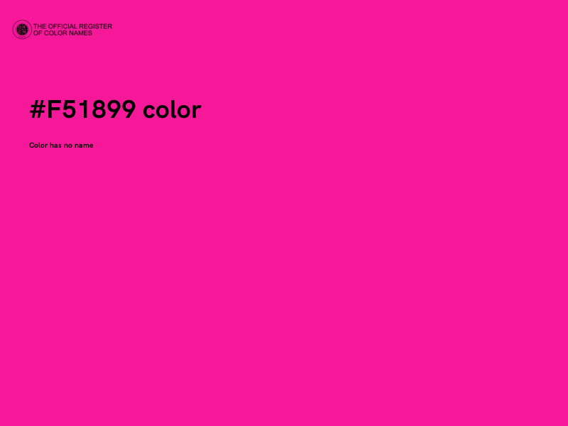#F51899 color image