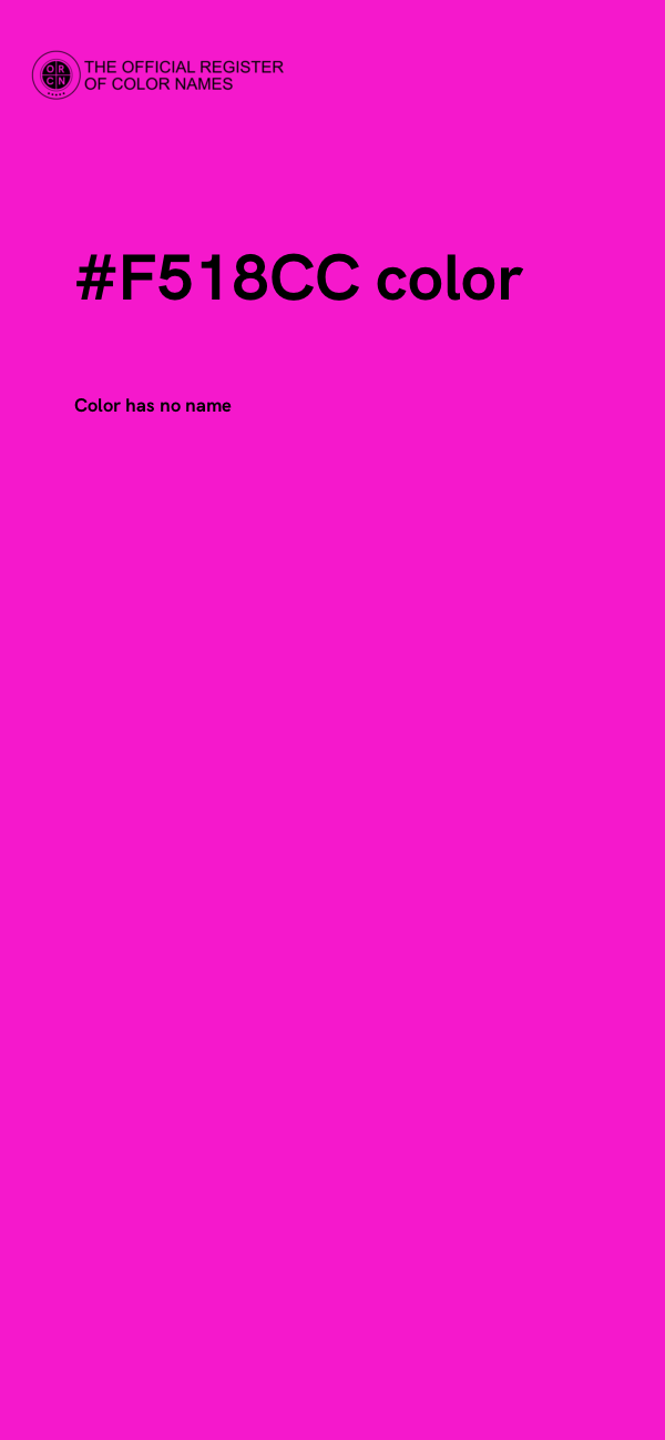 #F518CC color image