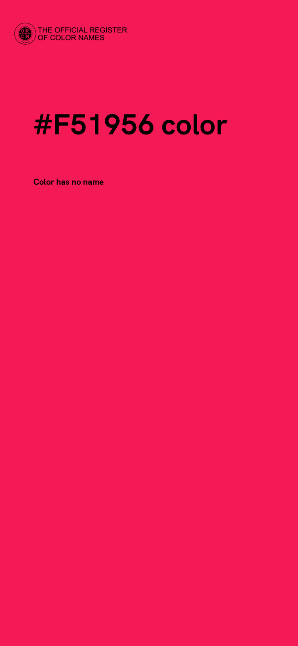 #F51956 color image