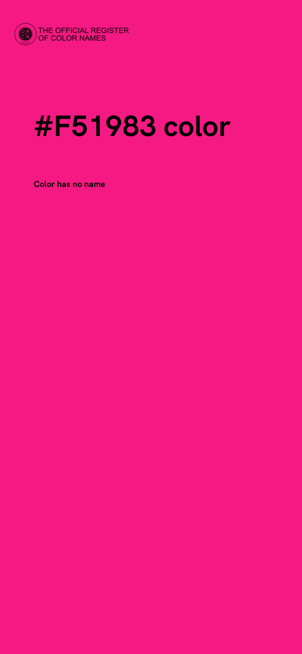 #F51983 color image