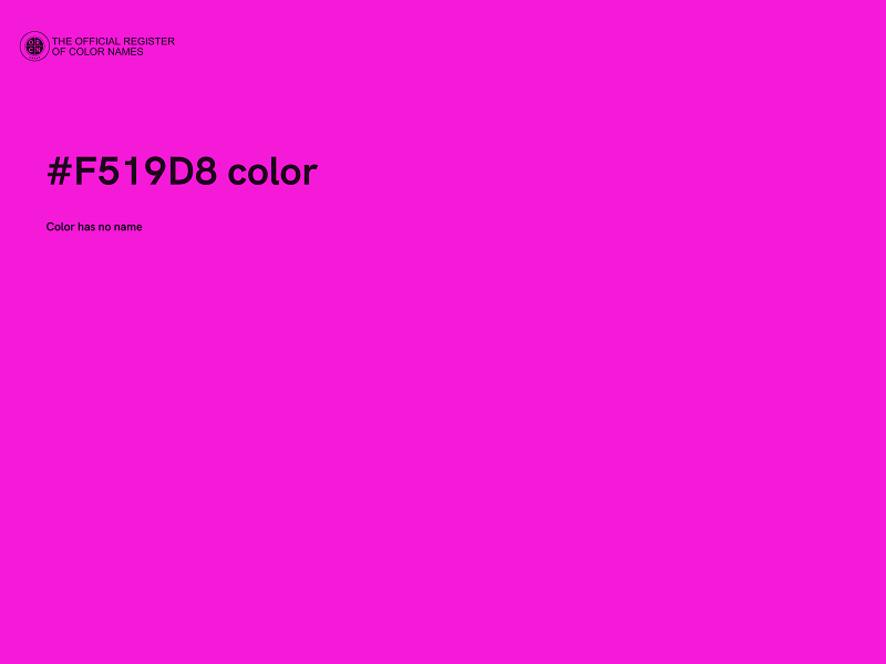 #F519D8 color image