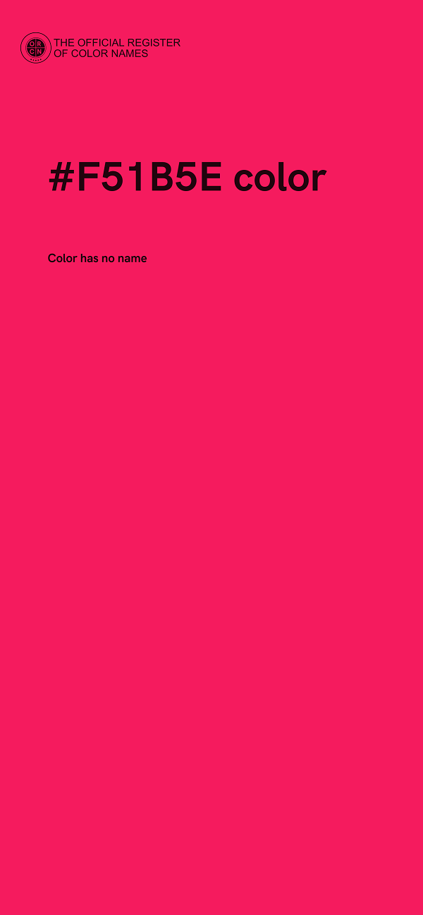 #F51B5E color image