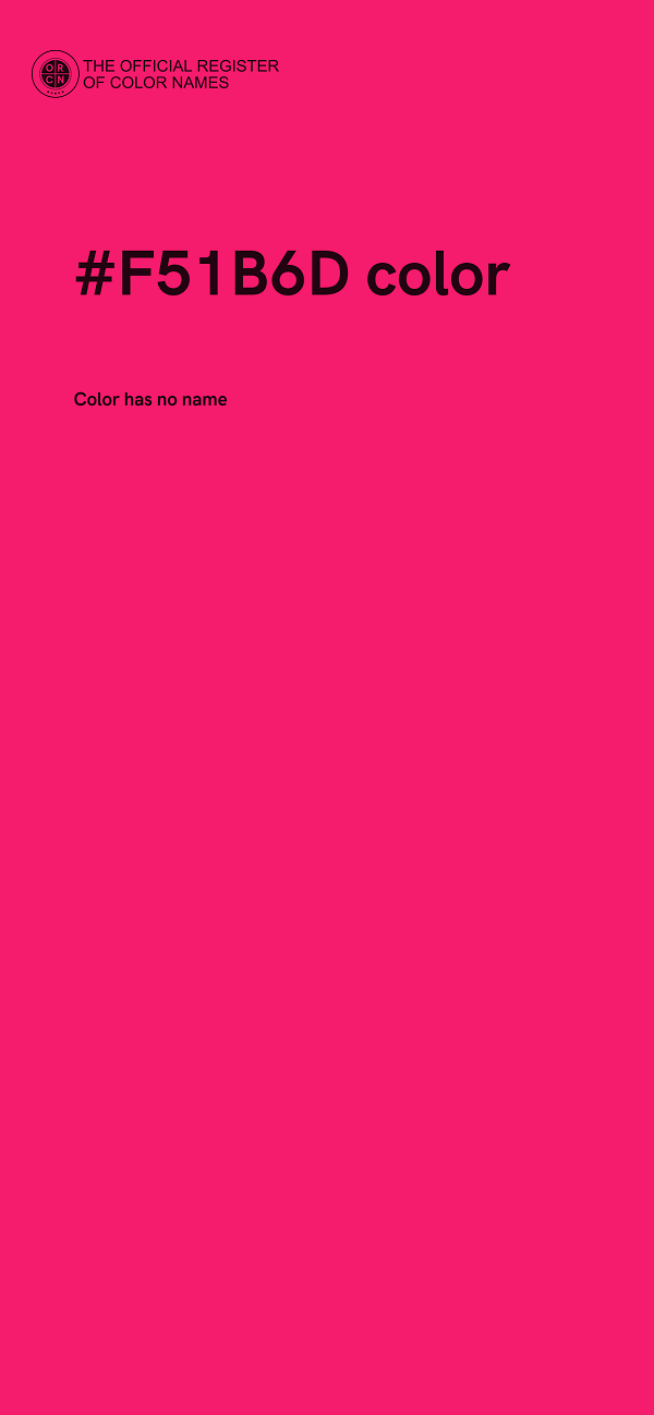 #F51B6D color image