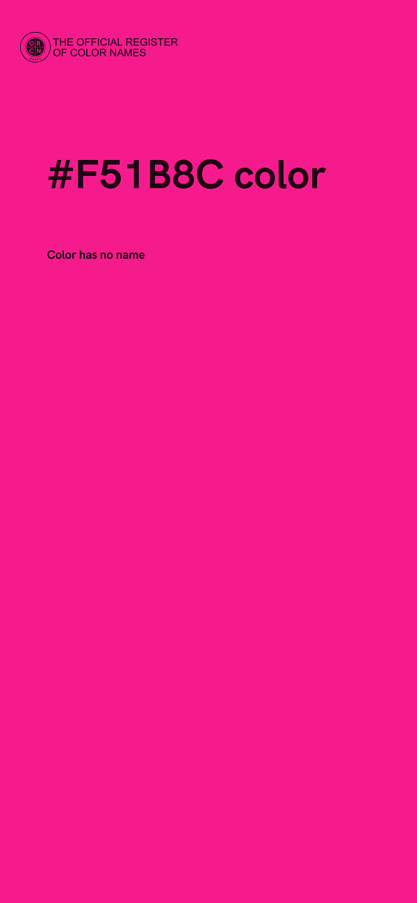 #F51B8C color image
