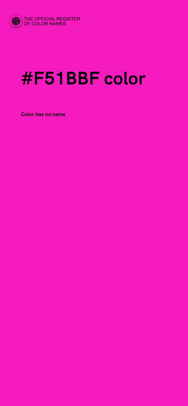 #F51BBF color image
