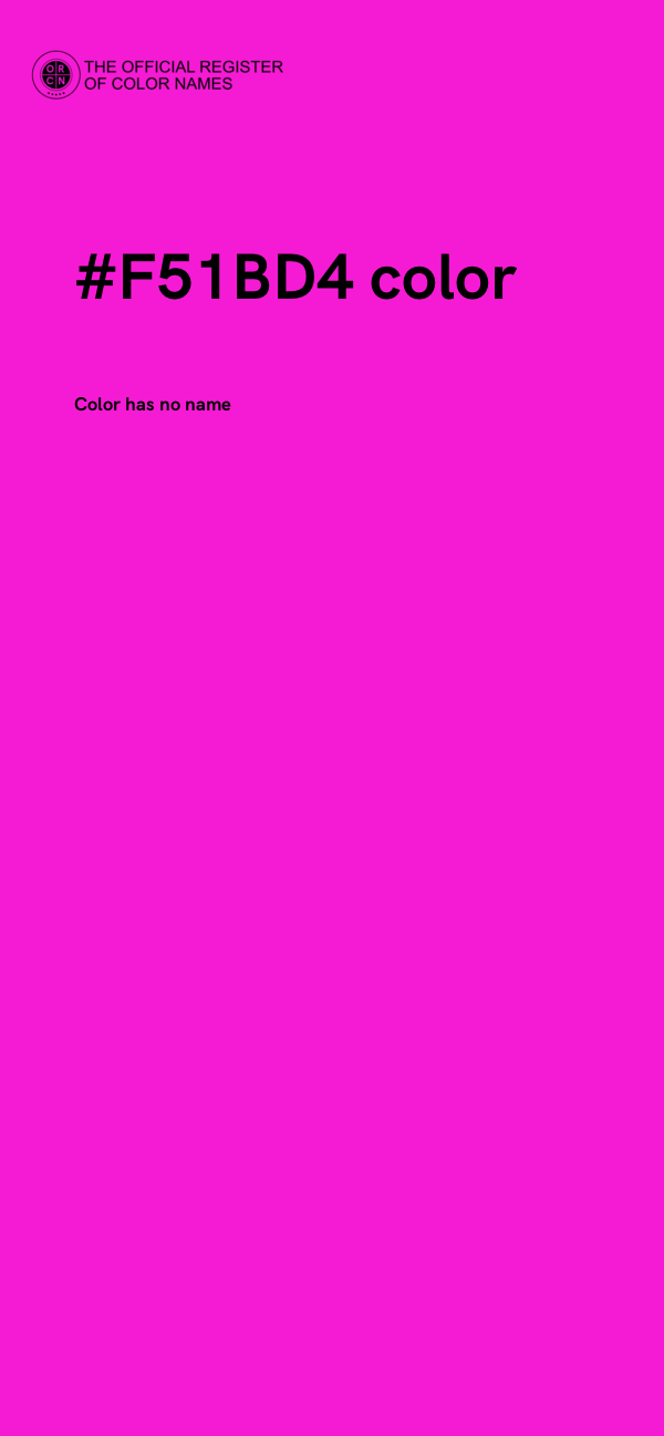 #F51BD4 color image