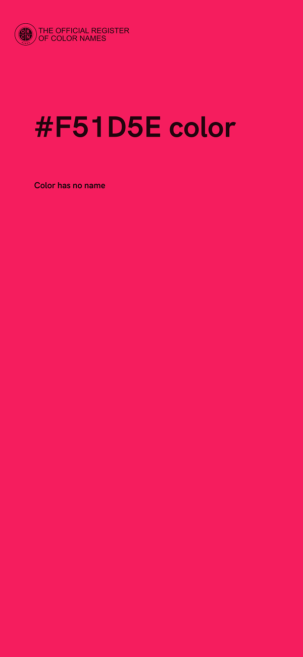 #F51D5E color image