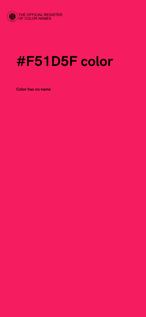 #F51D5F color image