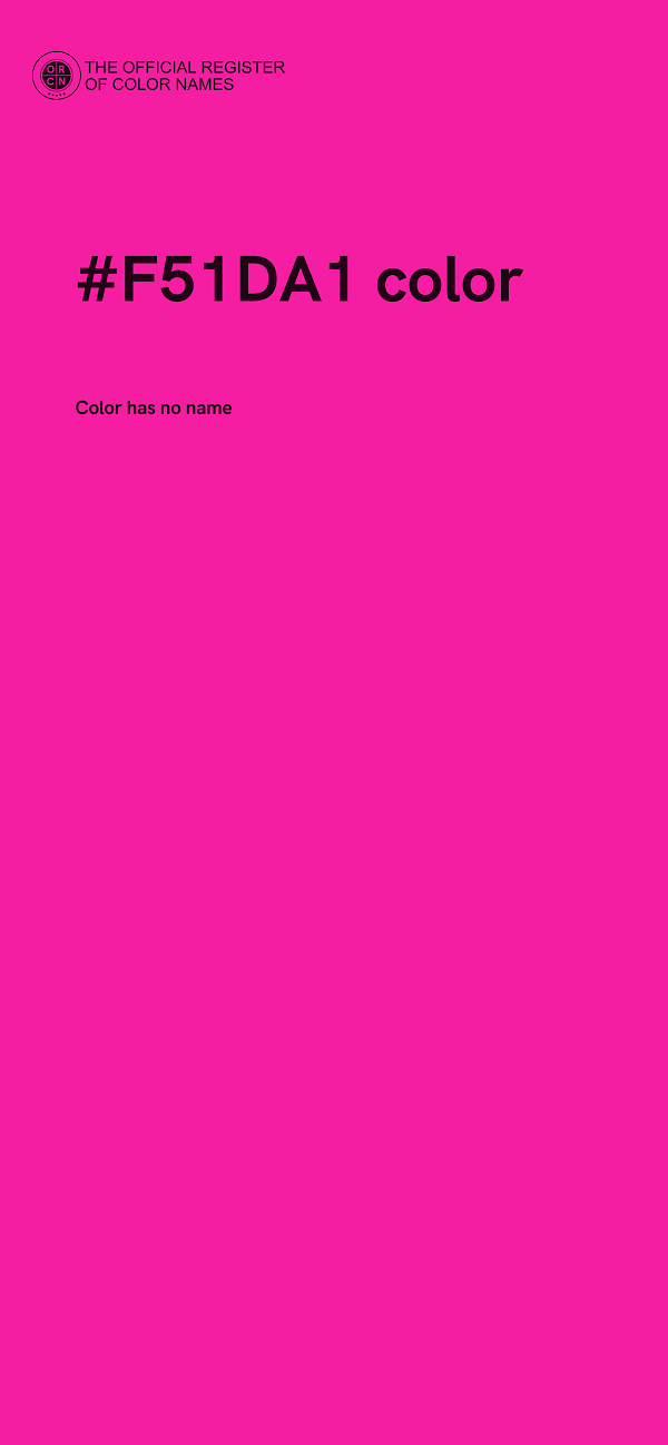 #F51DA1 color image