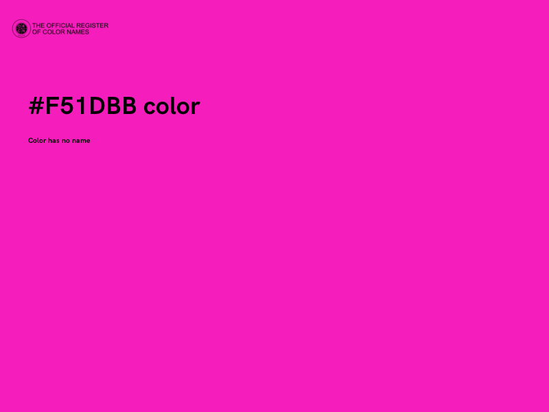 #F51DBB color image