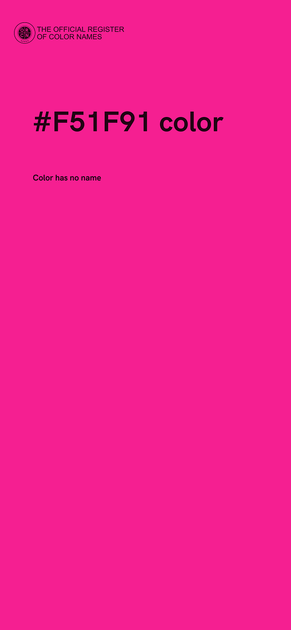 #F51F91 color image