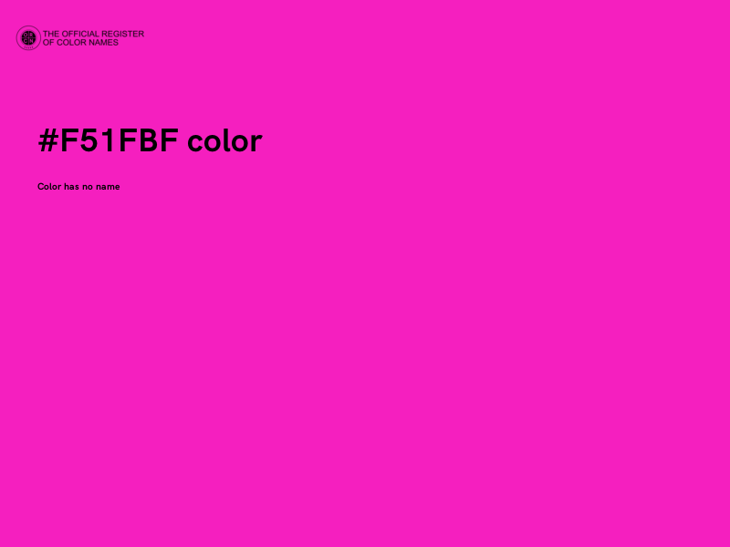 #F51FBF color image