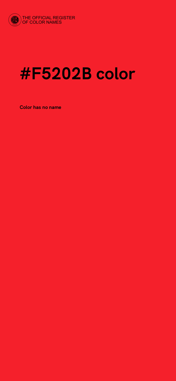 #F5202B color image