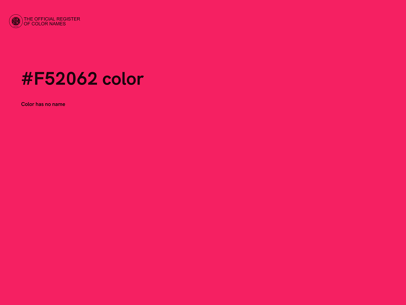 #F52062 color image