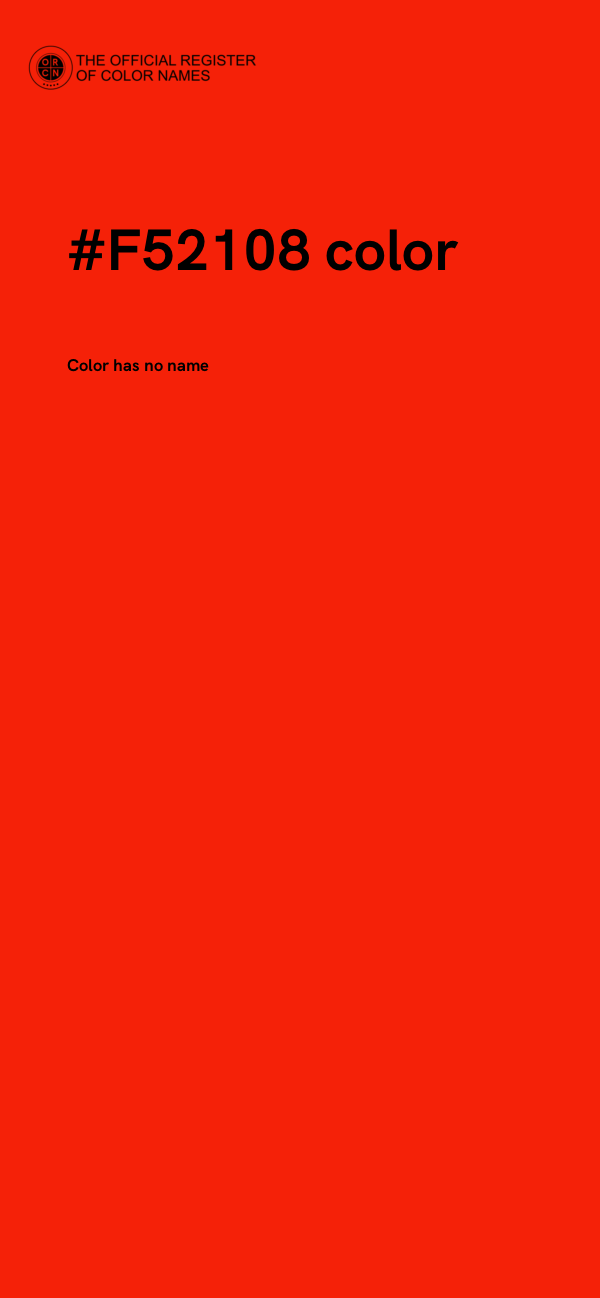#F52108 color image