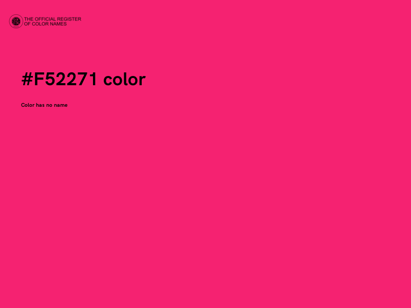 #F52271 color image