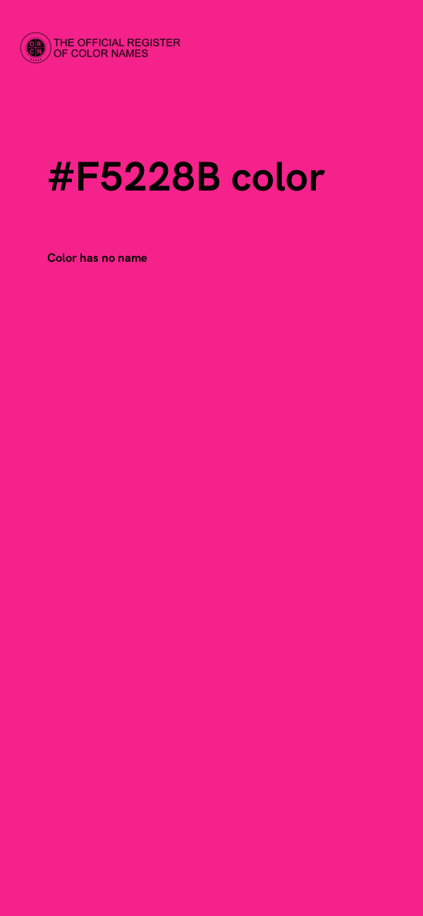 #F5228B color image