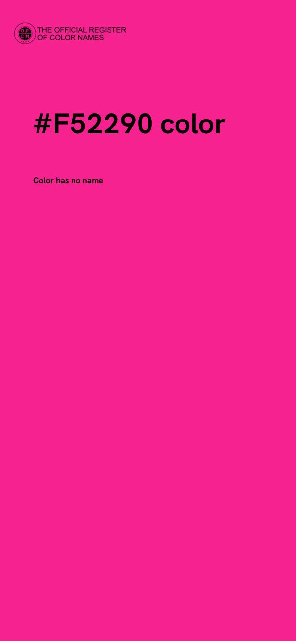 #F52290 color image