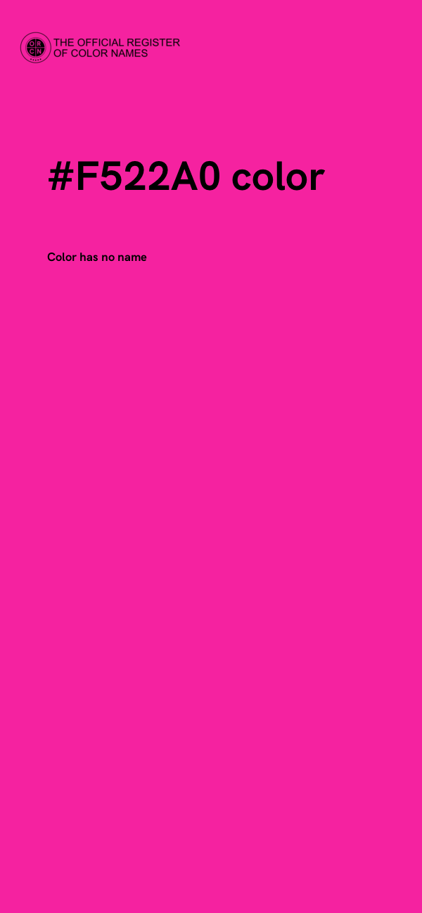 #F522A0 color image