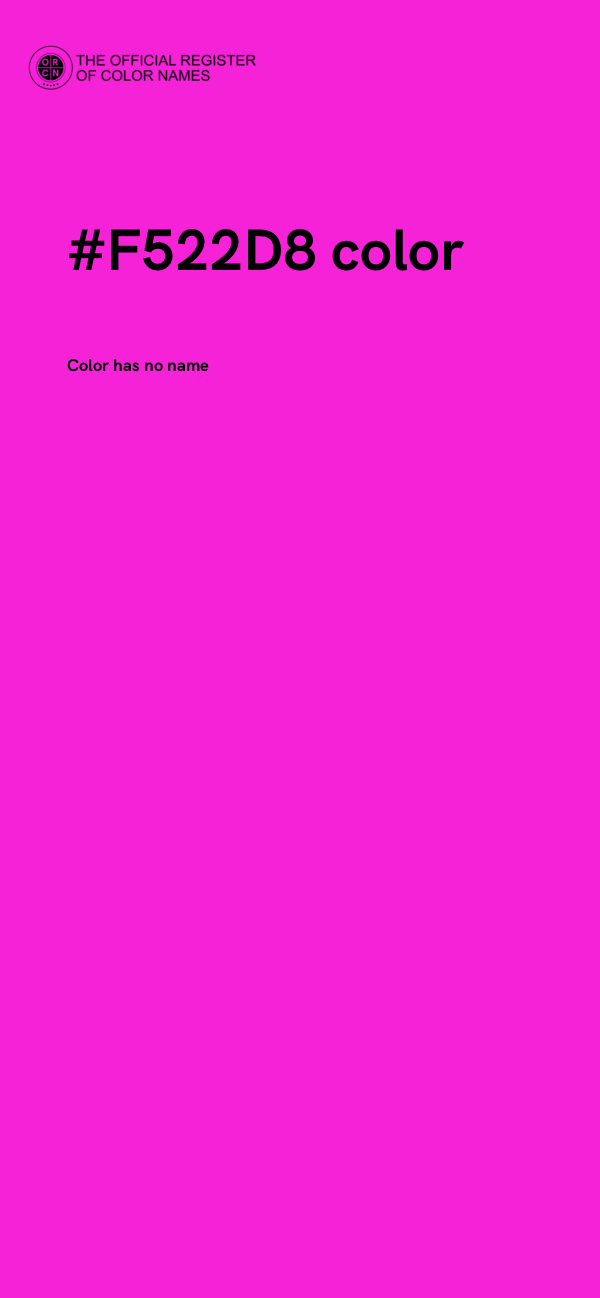 #F522D8 color image