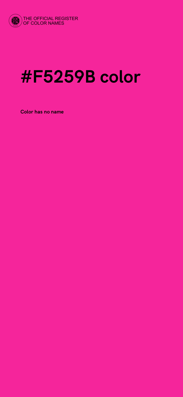 #F5259B color image