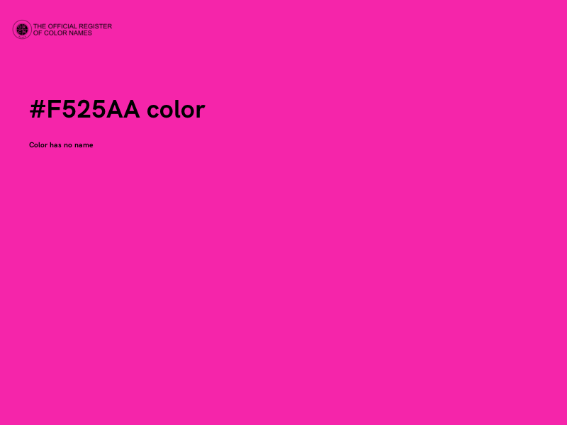 #F525AA color image