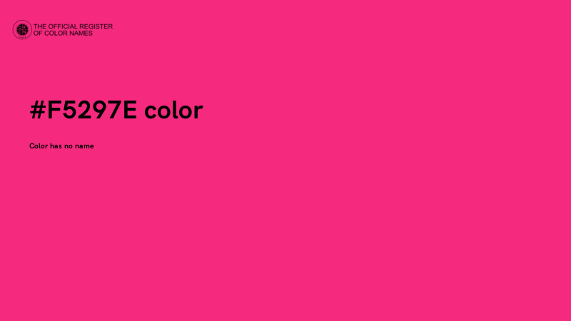 #F5297E color image