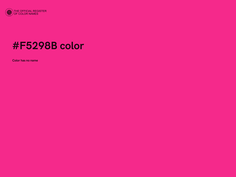 #F5298B color image