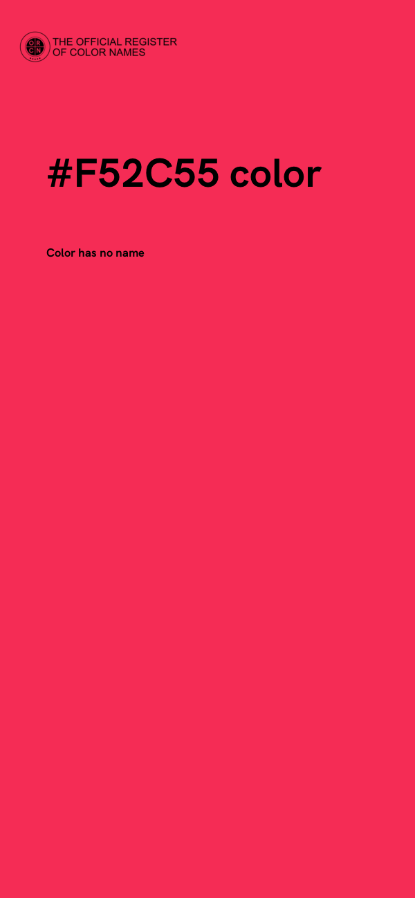 #F52C55 color image
