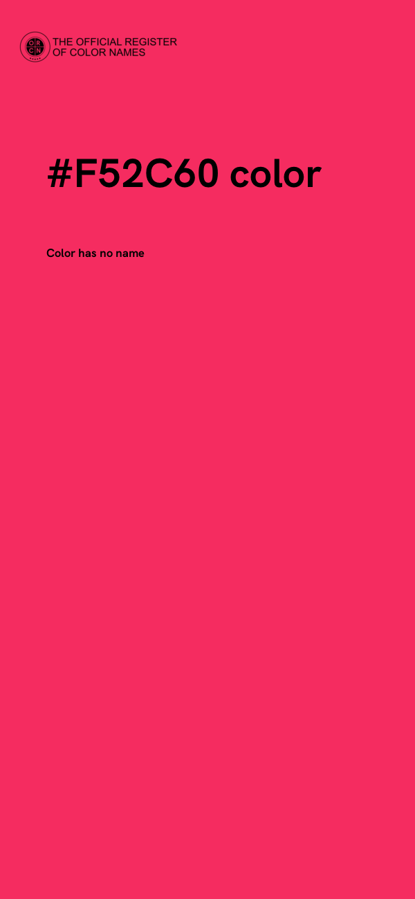 #F52C60 color image
