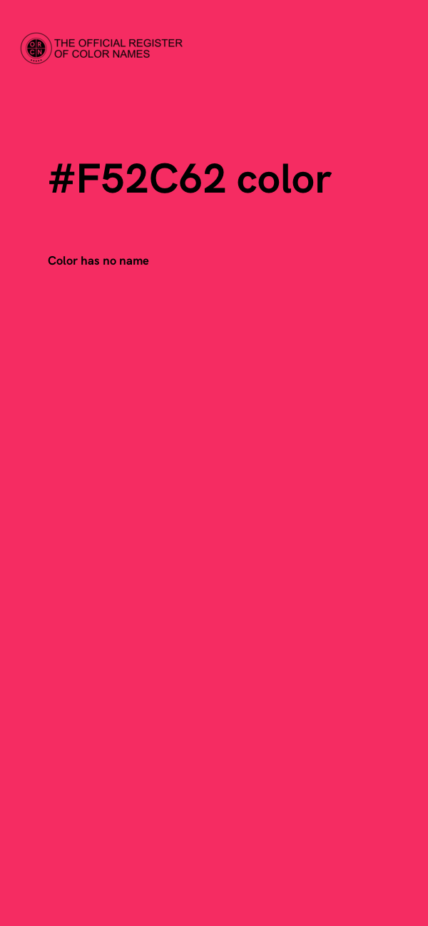 #F52C62 color image