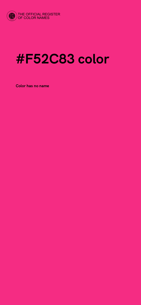 #F52C83 color image