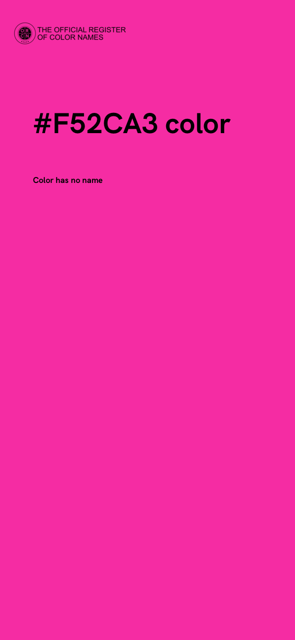 #F52CA3 color image