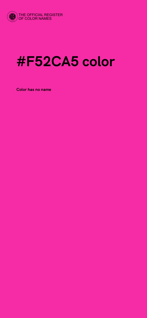 #F52CA5 color image