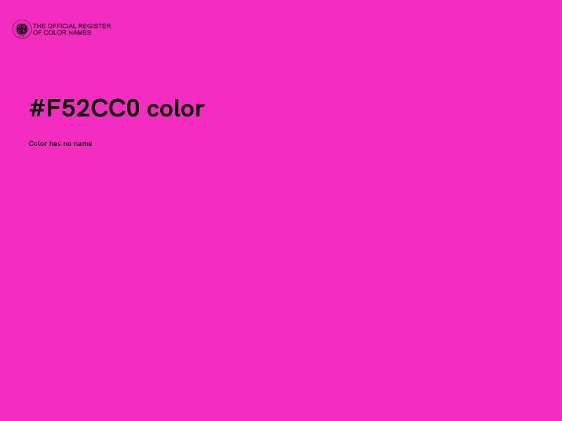 #F52CC0 color image