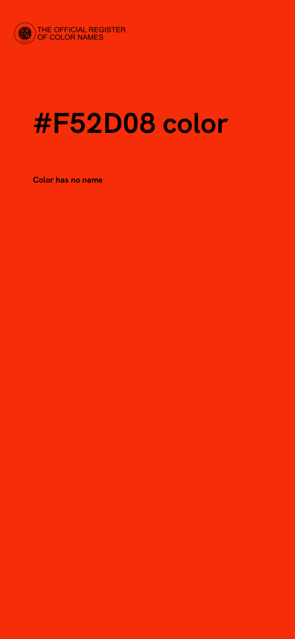 #F52D08 color image