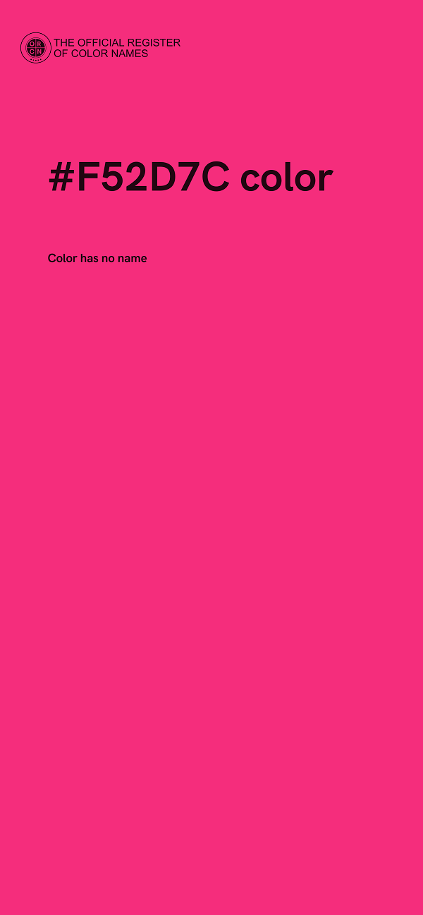#F52D7C color image