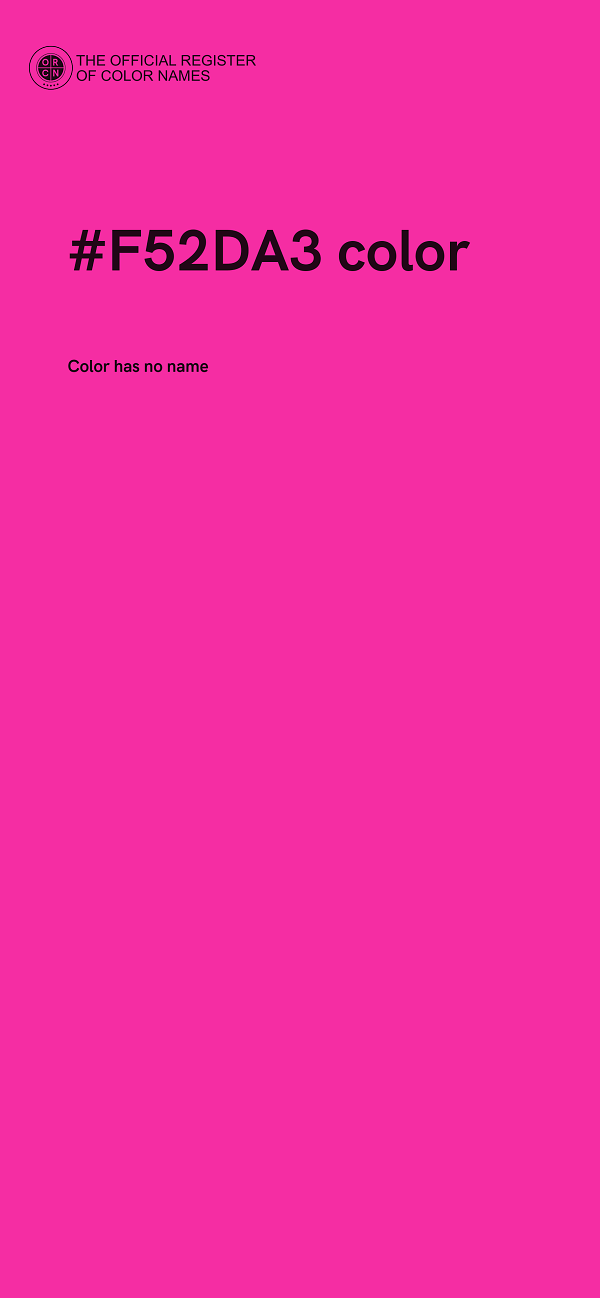 #F52DA3 color image